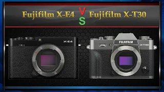 Fujifilm X-E4 vs Fujifilm X-T30 Comparison Video (Spec Comparison)