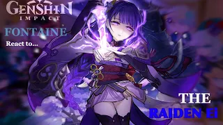 Fontaine react to Raiden Shogun || Y/N || Genshin Impact || Made by Yuk!ra