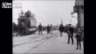 LiveLeak - 1899 Footage Of Street Scenes In Dresden, Germany