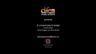 Je n'aurai pas le temps, MIchel Fugain, arr  Peter Ratnik