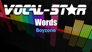 Boyzone - Words (Karaoke Version) with Lyrics HD Vocal-Star Karaoke