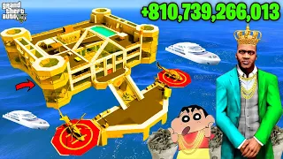 SHINCHAN UPGRADING GOLD ASTRILLIONAIRE MANSION WITH FRANKLIN IN GTA5