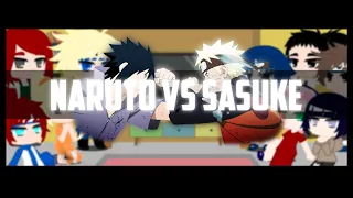 Naruto Family And His Friends React To Naruto VS Sasuke