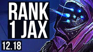 JAX vs AATROX (TOP) | Rank 1 Jax, 7/1/6, Dominating, Rank 17 | EUW Challenger | 12.18