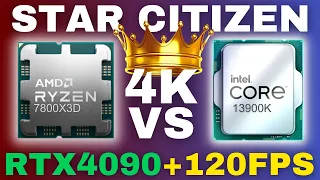Star Citizen 4090 + 7800X3D vs 13900k | Max Benchmark Review | 4K 1440p 1080p