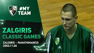 Paulius Jankunas makes his EuroLeague debut against Panathinaikos | 2003-11-06