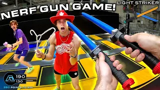 NERF GUN GAME | MELEE EDITION (First Person Battle!)