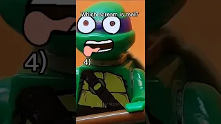 Which scream is real? 🤨 #meme #tmnt #lego #animation #shorts #funny #stopmotion