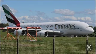 30-4-2024 A6-EUO-AIRBUS A380-842 Emirates Departure from Birmingham airport to Dubai plane-spotting