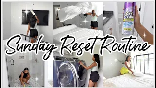 *NEW* SUNDAY RESET ROUTINE || CLEANING MOTIVATION ||  LAUNDRY AND GUEST PREP