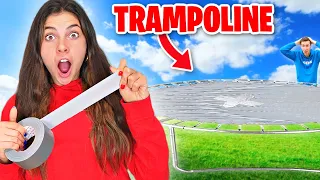 TRAMPOLINE MAKEN MET 200 LAGEN DUCT TAPE! *PIJNLIJK* #564