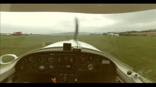 Dynamic WT9 | Strong wind Landing | Grass Airfield