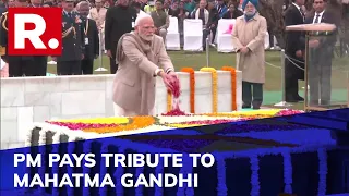 VP Dhankhar, PM Modi Pay Tribute To Mahatma Gandhi On 75th Death Anniversary