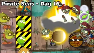 Pirate Seas - Day 16 | Plants vs. Zombies 2 Walkthrough - Free to Play, Level 1, No Power Ups!