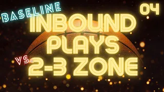 Inbound plays against 2-3 zone