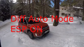 Suzuki NEW Vitara  2019 Allgrip - SNOW TEST - 4x4 modes | AUTO | SNOW | LOCK | ESP OFF