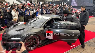 NSX-GT エンジン始動 in大阪オートメッセ2024 【SUPER GT】