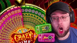 HUGE BETS ON CRAZY TIME LIVE GAME SHOW!