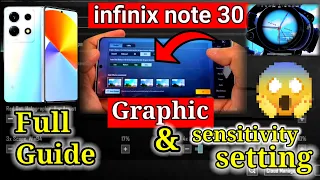 infinix note 30 | Graphic & zero recoil !! sensitivity setting / Full Guide in PUBG MOBILE