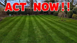 If you want a good lawn this spring do this NOW