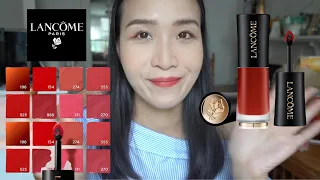 Swatches & Reviews[LANCOME] ROUGE DRAMA INK MATTE LIQUID LIPSTICK👄4 shades 196/274/525/888