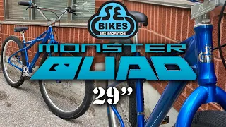 2021 SE Bikes Monster Quad 29" Cruiser BMX Unboxing @ Harvester Bikes