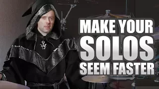 Make Your Drum Solos Seem Faster, With This "Magic Trick"