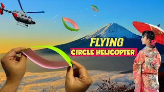 paper circle toy,circle helicopter flying toy,how make toy,best paper circle helicopter