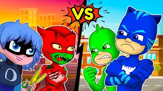 BATTLE of Pj Masks vs ZOMBIE?! - Who Will Win? | PJ MASKS Ultimate Rescue | PJ MASKS 2D Animation