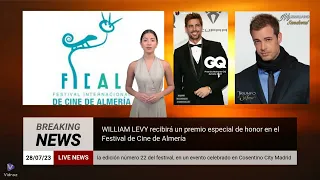 William Levy será honrado en el Festival de Cine de Almería en España
