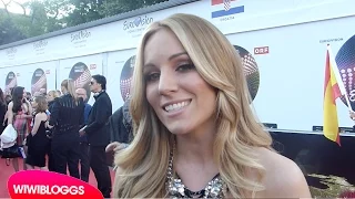 Eurovision 2015 red carpet: Edurne (Spain) interview | wiwibloggs