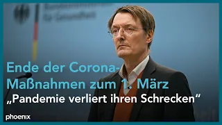 Karl Lauterbach zum Umgang mit den Corona-Maßnahmen ab März