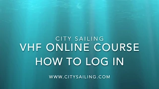 VHF Online course how to log in