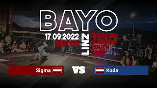 BAYO 2022 | 1vs1 B-Boy Youth | 1st Place (Final) – Sigma -VS- Koda