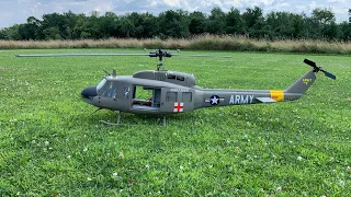 Roban Super Scale 800 UH-1D Huey Build and Flight