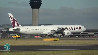 Elegance in the sky | Qatar Airways All-White Livery Boeing 777 #boeing @qatarairways