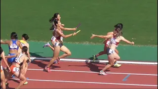 女子4×400ｍＲ決勝  全日本インカレ陸上2022