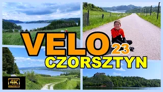 NAJPIĘKNIEJSZA trasa rowerowa - Dookoła jeziora Czorsztyńskiego 4K