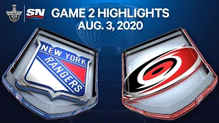 NHL Highlights | Rangers vs. Hurricanes, Game 2 – Aug. 3, 2020