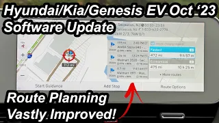 Hyundai/Kia/Genesis EV Oct 2023 Software Update | Route Planning GREATLY Improved on My Ioniq 5
