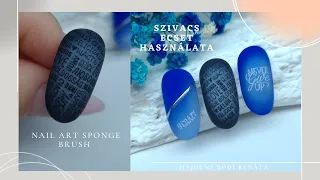 Szivacsos ecset használata | How To Use Artistic Gel With Sponge Brush - Bodi Reni Nails