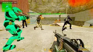 Counter Strike Source - Zombie Escape Mod online gameplay on Elevator Escape Final Map