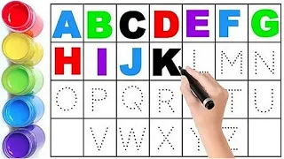 A to Z alphabets for kids, collection for writing along dotted lines for toddlers, abc، video,86
