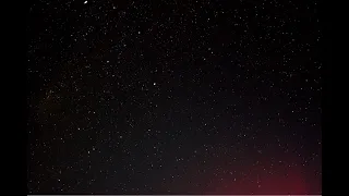 Dozens of Satellites and Accidental Aurora Timelapse