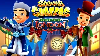 Subway Surfers LONDON Новогодняя дорога! Соревнование Jamie и Nicolai