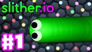 Slither.io - Gameplay Part 1 - Top 10 with No Mods! Biggest Snake: 15,000!
