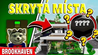 SKRYTÁ MÍSTA v DOMĚ🏡 + tajný nápis na knize😱! BROOKHAVEN rp🏡