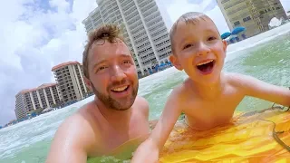 Father Son BOOGIE BOARDING!