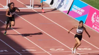 Jyothi Yarraji🇮🇳 clocked 12.79s in the women's 100M hurdles at the National Games 2022