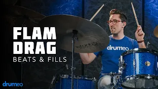 How To Play A Flam Drag On The Drums - Drum Rudiment Lesson